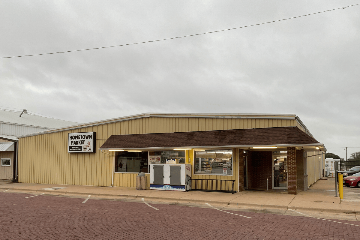 Storefront of Hometown Market